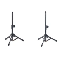 mini tabletop tripod microphone mic stand holder with threaded for meetings lectures speaking and ect