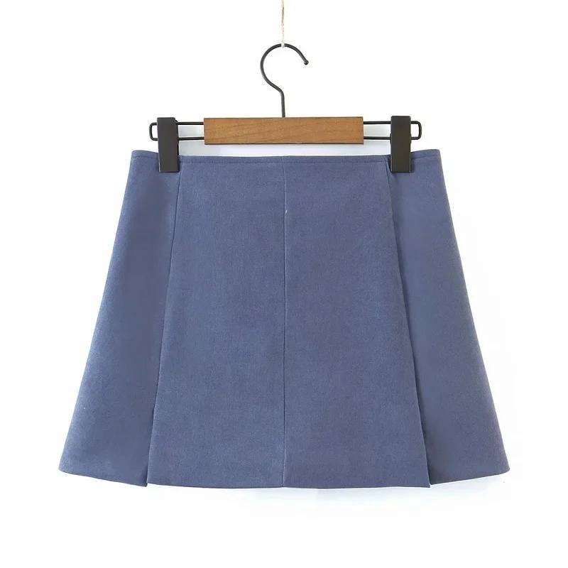 

Solid Colors Short Blazer Suit Y2k Sweet Skirt Suits Fake Pocket Summer Fashion Two Piece Set Cropped Blazer Mini Skirts Women