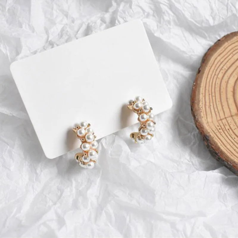 1 пара винтажные японские корейские серьги-кольца для женщин ручная работа милый