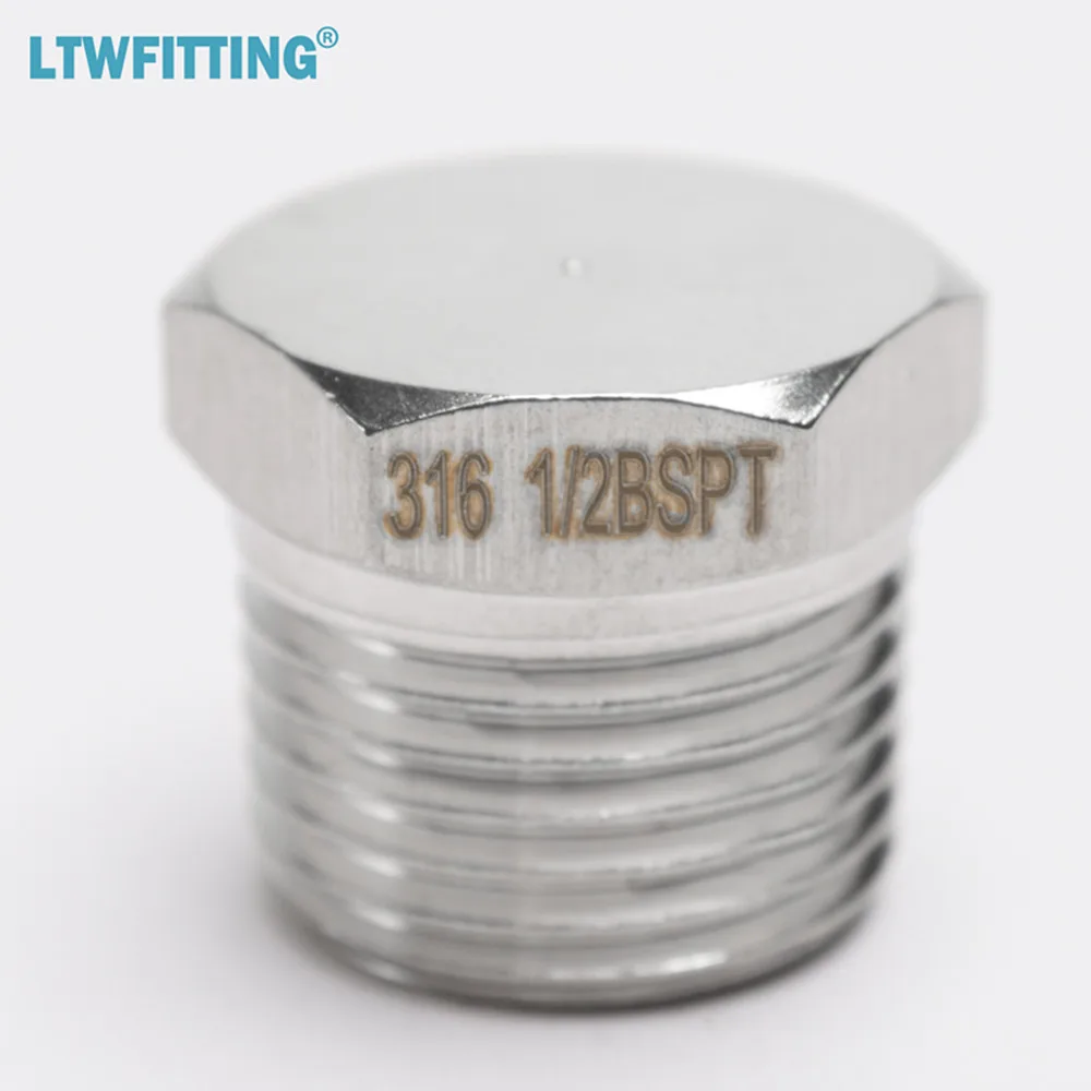 Штуцер для труб LTWFITTING из нержавеющей стали 316 с шестигранной головкой штуцер
