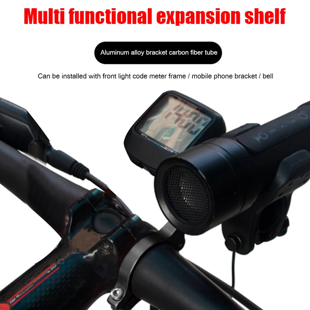 

GUB Bike Handlebar Extender Mount Carbon Fiber Bracket Aluminum Alloy Clamp For Bicycle Speedometer Headlight Light Lamp Holder
