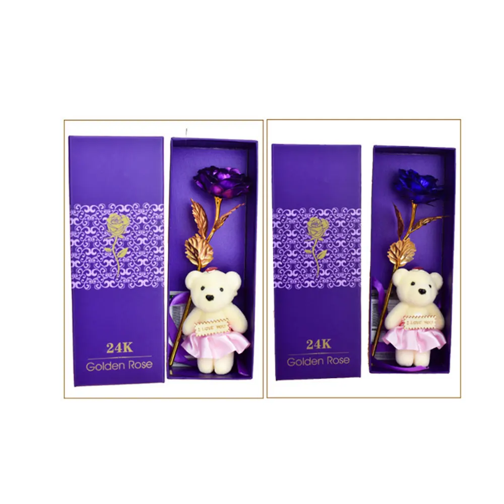 Золотая фольга имитирующий цветок медведь реквизит подарок фестиваль для дома и