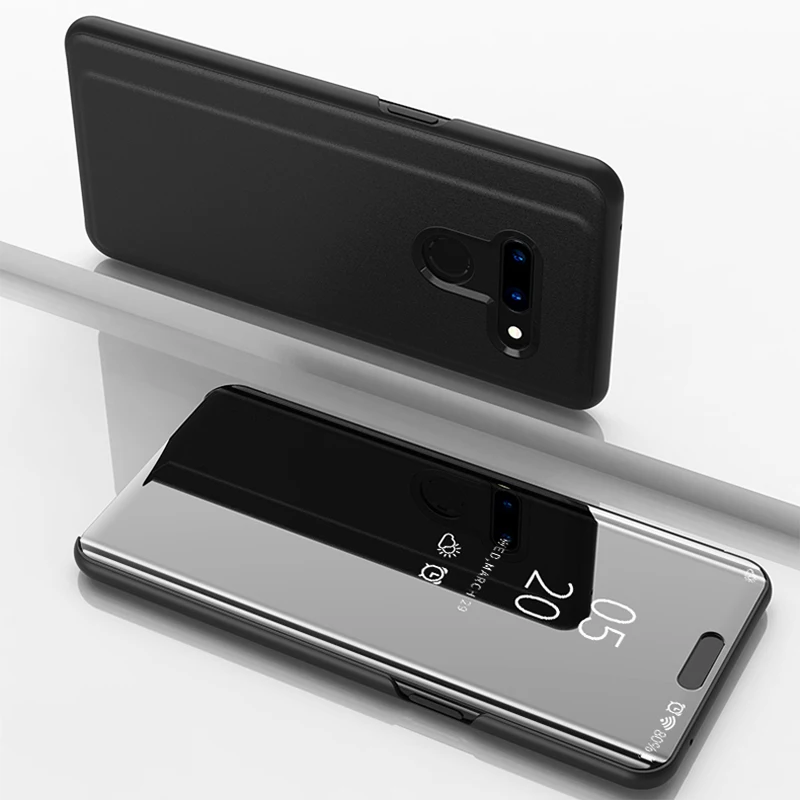 Умный зеркальный флип-чехол для LG G8 V50 V40 V30 защитный чехол Fundas Capa |