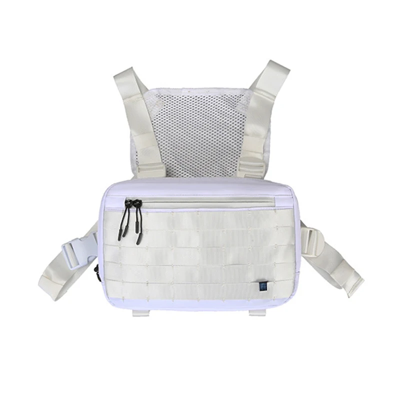 C chest rig bag Мужская тактическая нагрудная сумка Уличная функциональная хип-хоп Сумка Многофункциональная Мужская нагрудная сумка оснастка нагрудная сумка Kanye West - Цвет: C chest rig bag