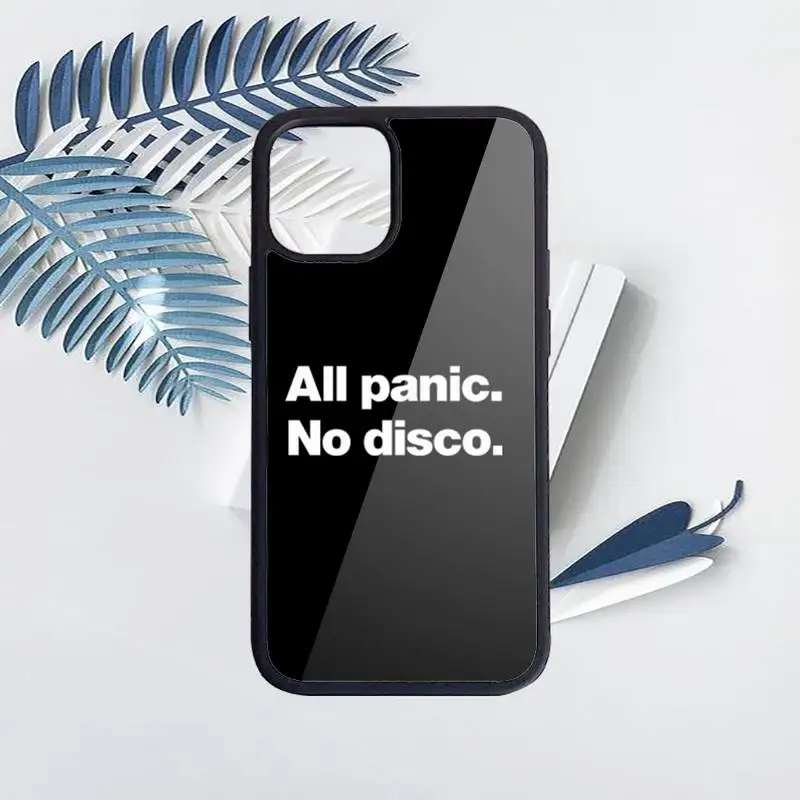 

All panic No disco Quotes Phone Cases PC for iPhone 11 12 pro XS MAX 8 7 6 6S Plus X 5S SE 2020 XR Luxury brand shell funda
