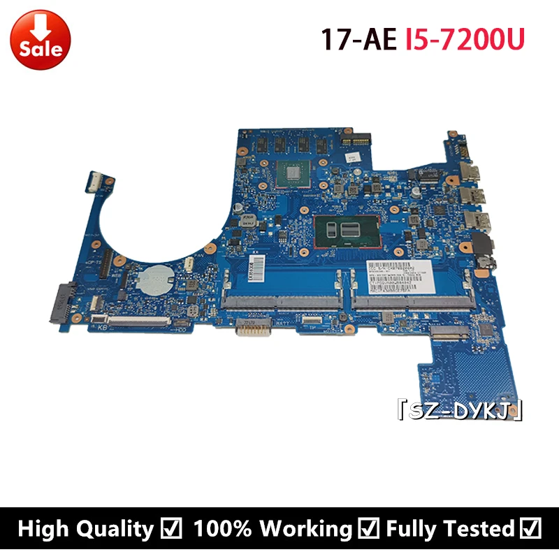 

For HP ENVY 17-AE Laptop Motherboard 925395-601 929274-601 6050A2906701 MAINBOARD With 940MX 2GB i5-7200U