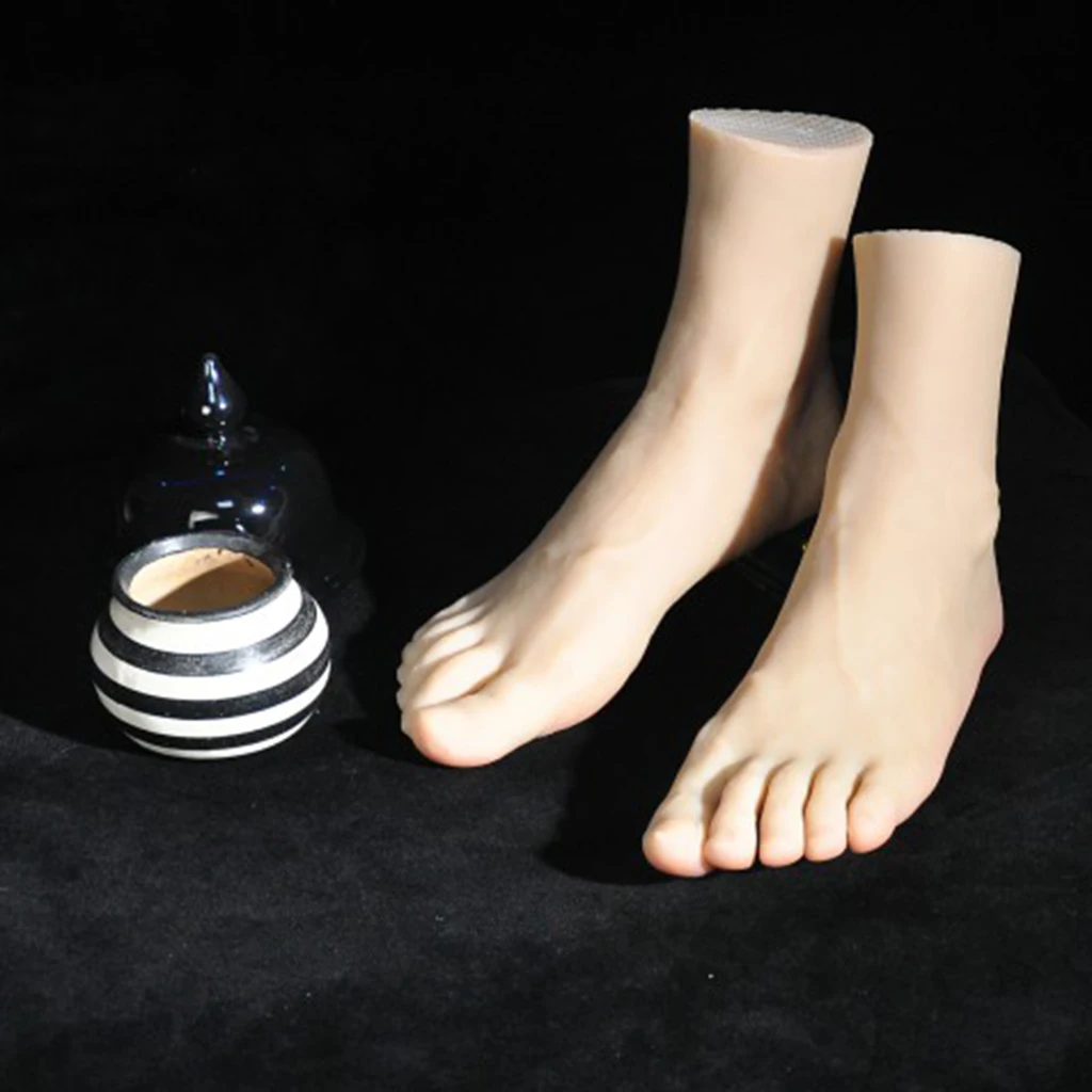1 Pair Feet Model Male Foot Mannequin for Photography Display Shoes Socks | Красота и здоровье