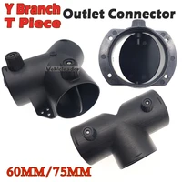 car heater air vent ducting 60mm75mm y t piece exhaust connector wdual regulating valve flap for webasto diesel parking heater