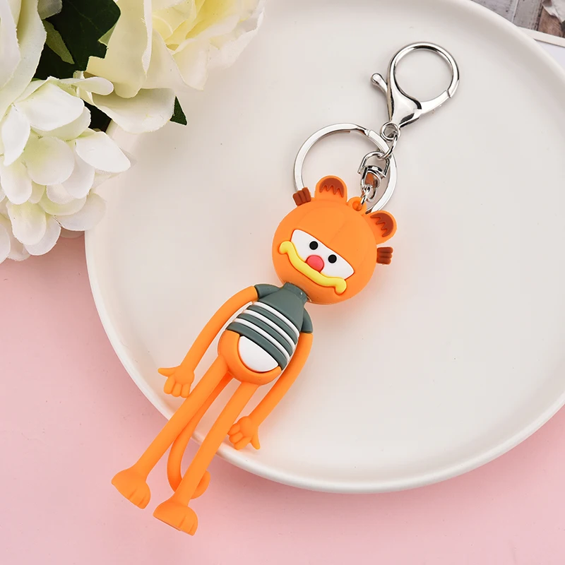 

Hot Sale Yoga Monkey Keychain for Bag Pendant Girl Zinc Alloy Key Chain Metal for Women Toy Gift Decorate Keyring EH360