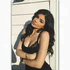 F226 Kylie Jenner новая сексуальная модель звезда девушка шелковая ткань оформление наклейка яркий
