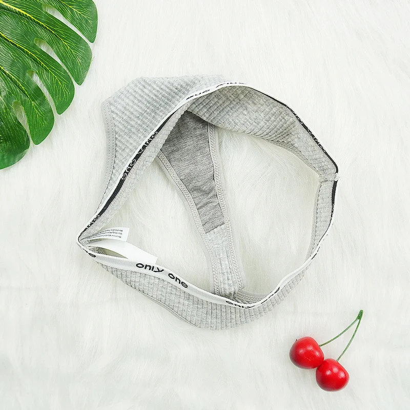 

3pcs/lots Panties Tangas Women Sexy Thong Cotton Sports G-String Thread Fashion Underwear Inscription Breathable T Panty