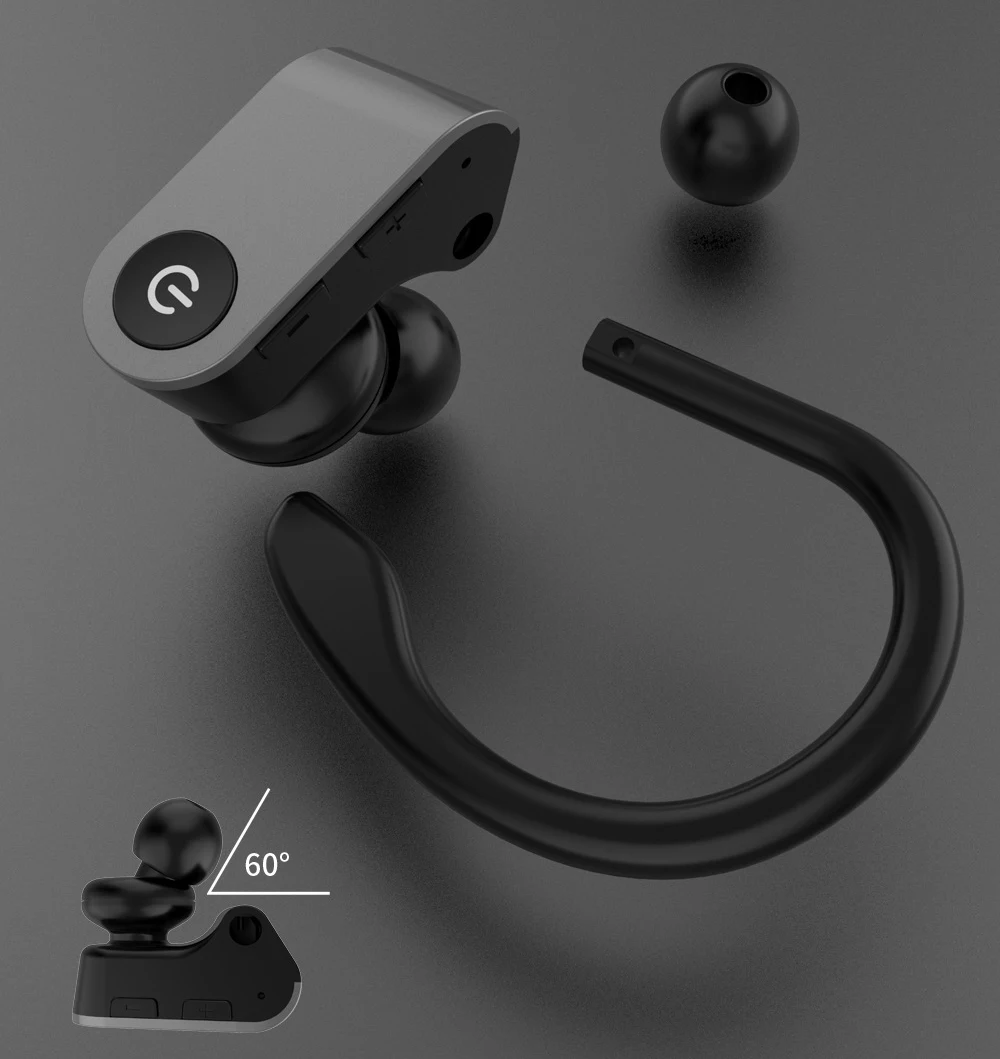 

TWS Wireless Earphone 5.0 Sports Headphone Binaural Stereo Earbuds with Mic Waterproof Noise Cancelling Running Headset