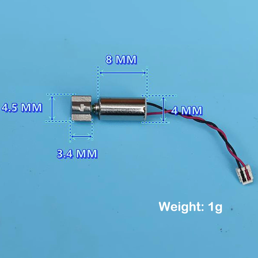 Мини 4 мм * 8 Вибрационный двигатель постоянного тока 3 В-5 в 7 2 Малогабаритный с