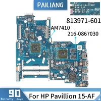 pailiang laptop motherboard for hp pavillion 15 af mainboard la c781p 818062 601 813971 601 core am7410 216 0867030 tested ddr3