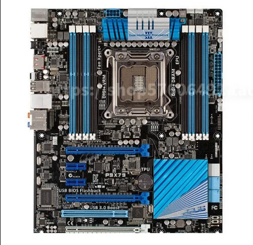 Для ASUS P9X79 LGA2011 четырехканальная X79 материнская плата поддерживает E5 2670 v2