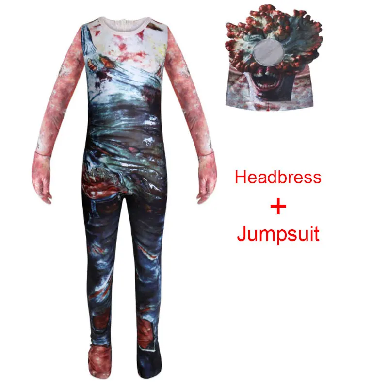 

2020 Scary Game Kids Roleplay Siren Head Costume with Hat Halloween Cosplay Jumpsuits for Boys Girls