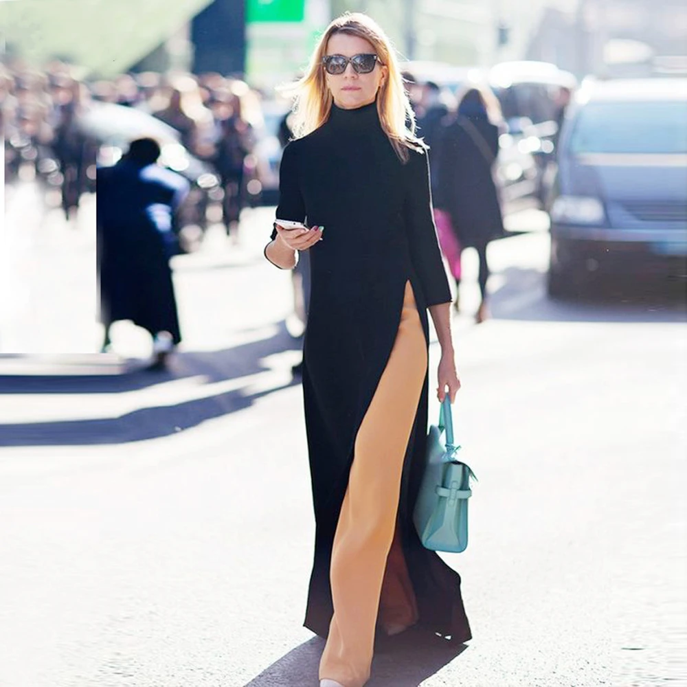 Платье макси в мусульманском стиле шикарное элегантное однотонное платье пол с