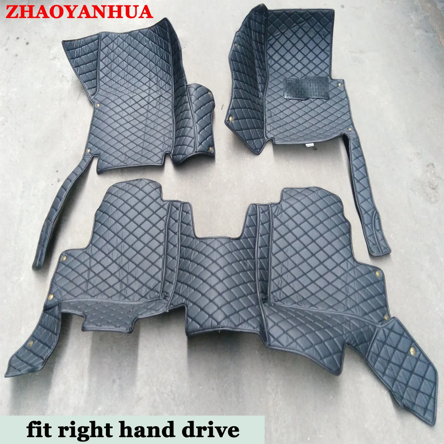 

Right hand drive car floor mats for Audi A1 A3 A4 A5 A6 A7 A8 A8L Q3 Q5 Q7 TT R8 car-styling leather accessories carpet liners