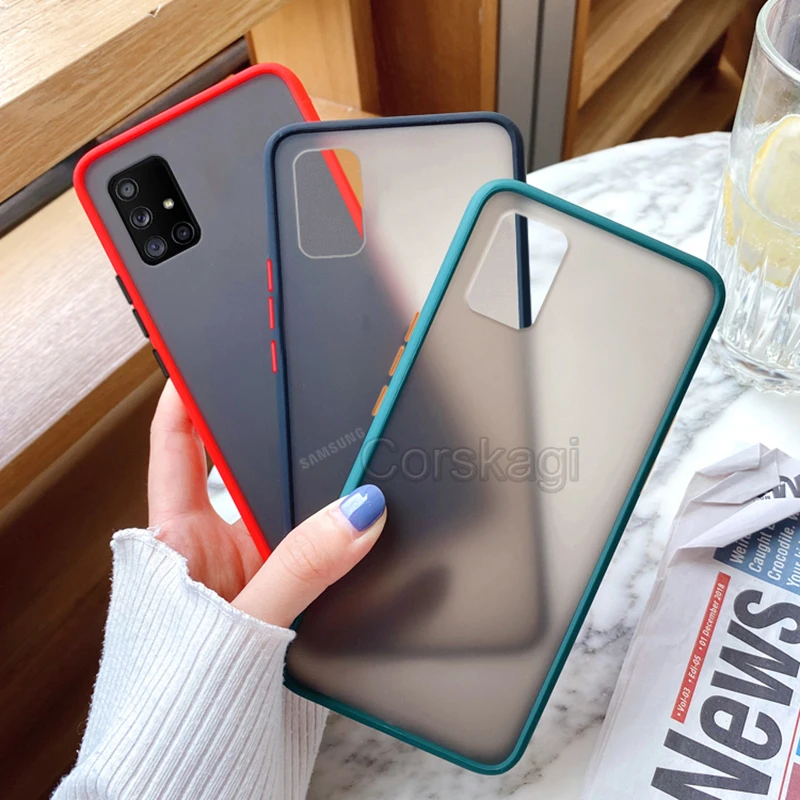 

Matte Case for Samsung Galaxy A12 A42 M12 A32 A52 A72 5G M31S M31 M51 M11 M21 A51 A71 A01 A11 A21S A31 A41 S20 FE Plus Cover