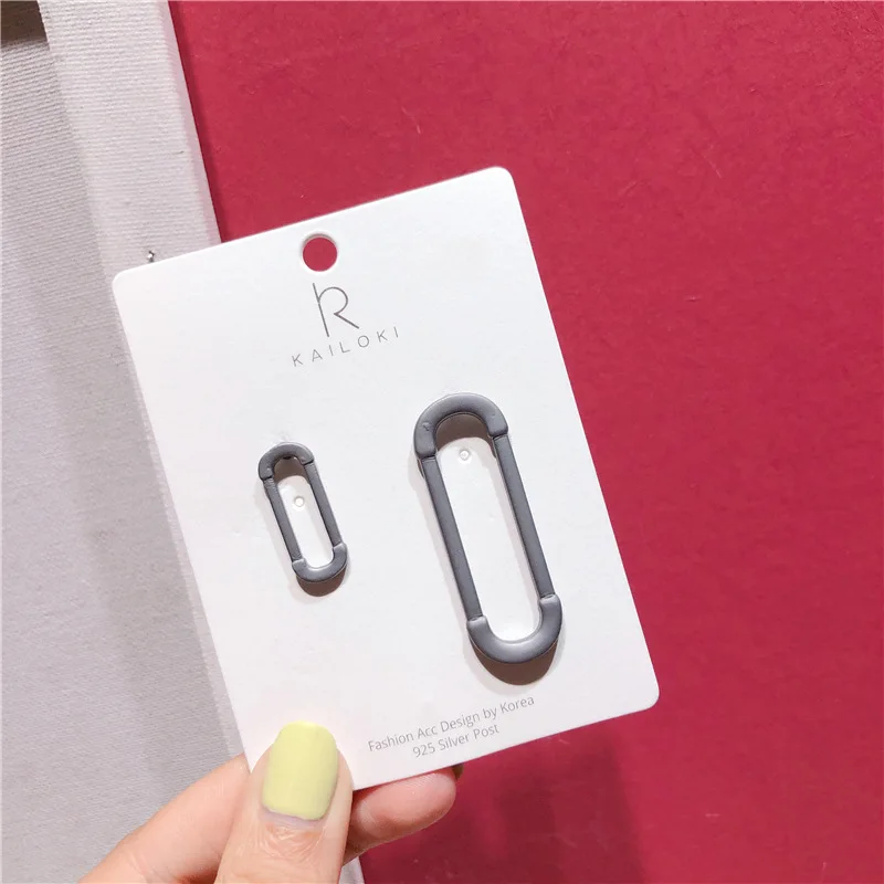 Винтажные металлические серьги-булавки Rongho для женщин бижутерия в стиле хип-хоп