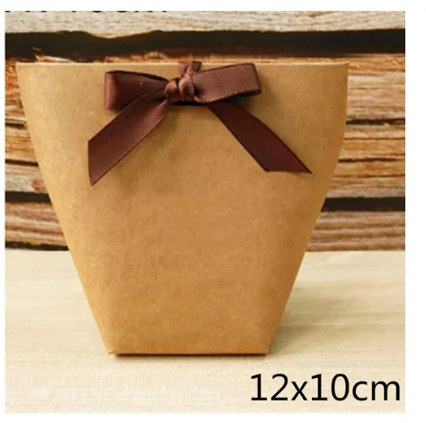 blank 12x10cm 5 шт. высококлассные черно-белые бронзовые "Merci" Сумки для конфет французские спасибо Свадебные сувениры Подарочная коробка посылка на день рождения - Цвет: blank 12x10cm