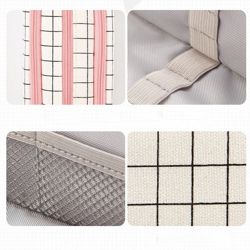 

Large Capacity Pencil Case Kawaii Canvas Pencilcase Pen Case Supplies Pencil Bag Storage Box Stationery Pouch School Supplies