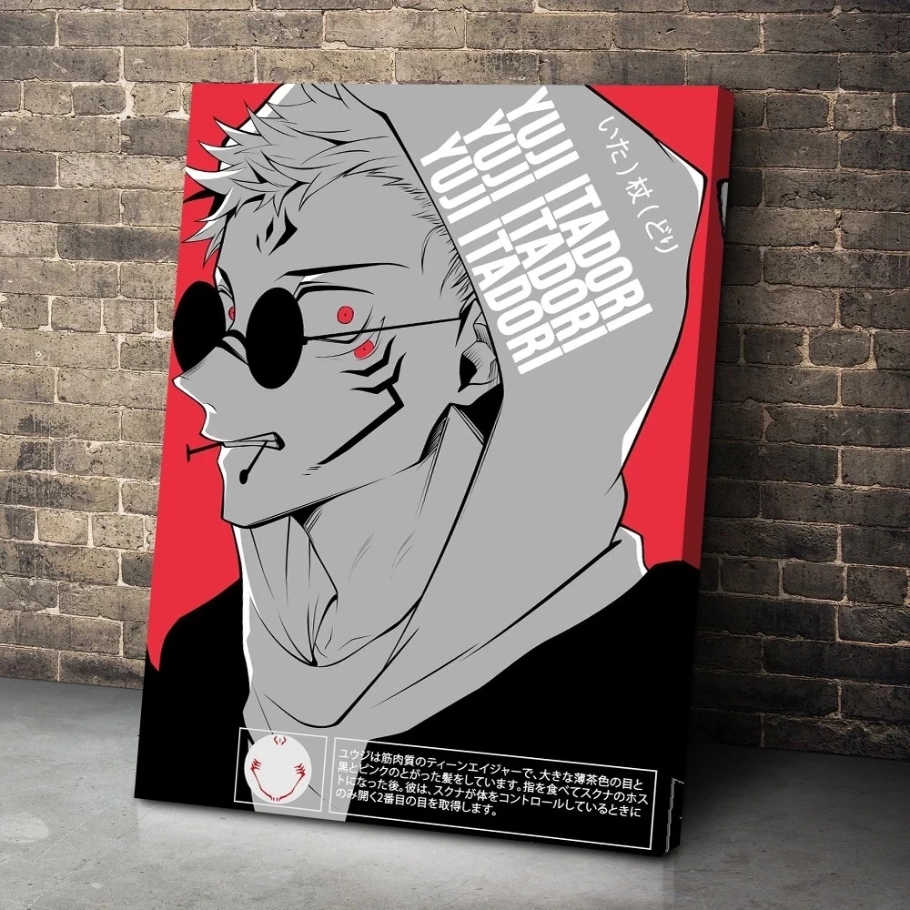 

Hd Prints Jujutsu Kaisen Japan Anime Yuji Itadori Poster Home Decor Canvas Painting Wall Art Foto Modular Modern Living Room