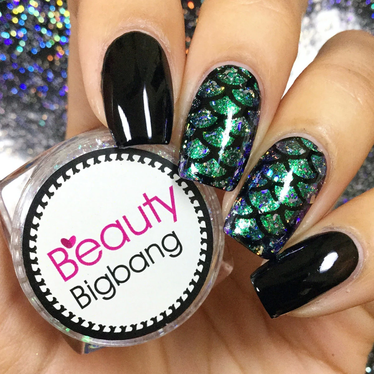 BeautyBigBang, 0,2 г, хамелеон, лак для ногтей, неровные блестки, порошок кораллового цвета, блестки, маникюрные украшения ногти, блестки