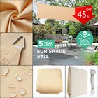 300D Водонепроницаемый солнцезащитный козырек из полиэстера, квадратный фотографический навес, навес для плавания, кемпинга, пешего туризма, двора, навес для паруса