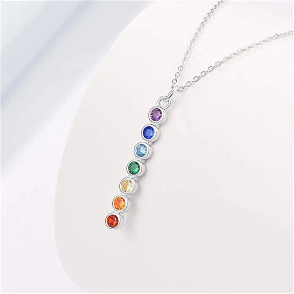 

7 Chakra Gem Stone Beads Pendant Necklace Women Yoga Reiki Healing Balancing Maxi Chakra Necklaces Bijoux Femme Jewelry 2023 New