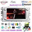 7-дюймовый емкостный сенсорный автомобильный радиоприемник 2 Din GPS WiFi Android IOS Airplay задний двойной USB для FordFocusS-MaxMondeo 9GalaxyC-Max