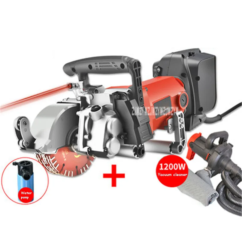 

Electric Groove Cutting Machine Wall Slotting Machine Waterproof Automatic Concrete Cutting Machine Type-8808 110V/220V 5900W