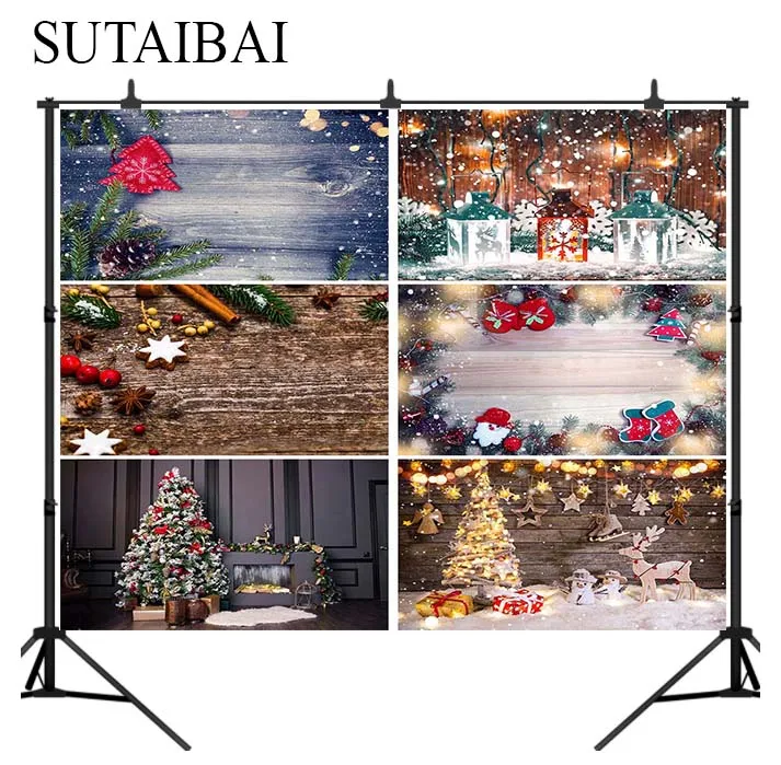 Рождественский снежинка деревянный пол Замороженные конфеты фотостудия фон