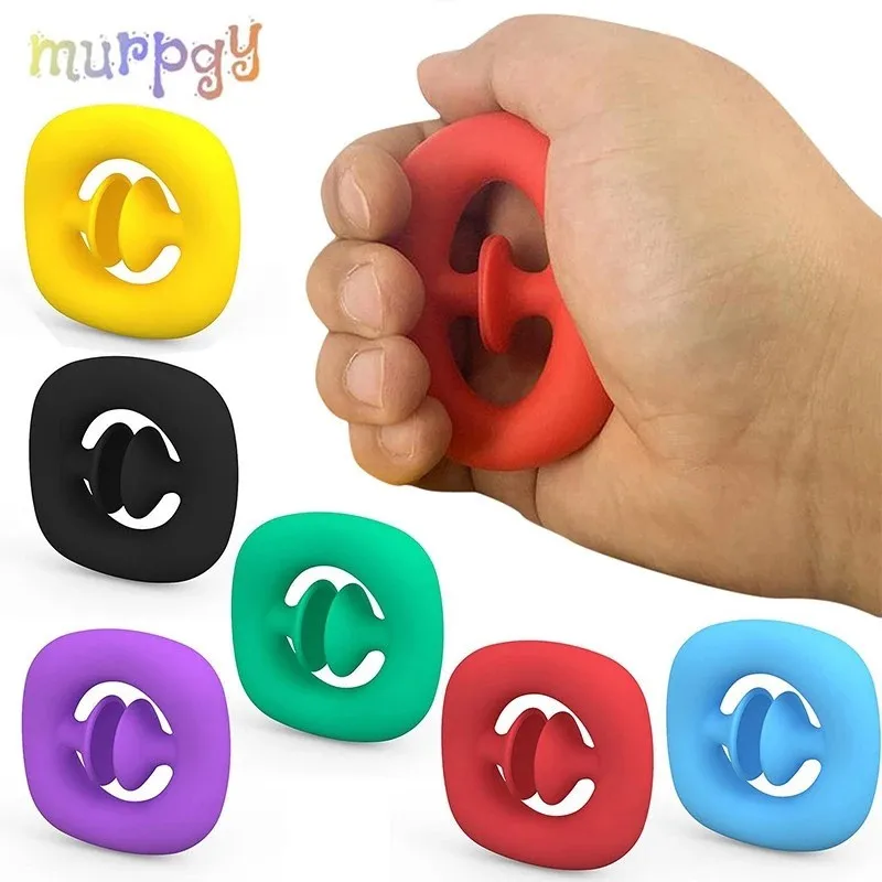 

New Fidget Toy Snapperz Finger Hand Grip Squeeze Relief Extrusion Sensory Reliver For Adult Unzip Toy Reliever AntiStress Autism