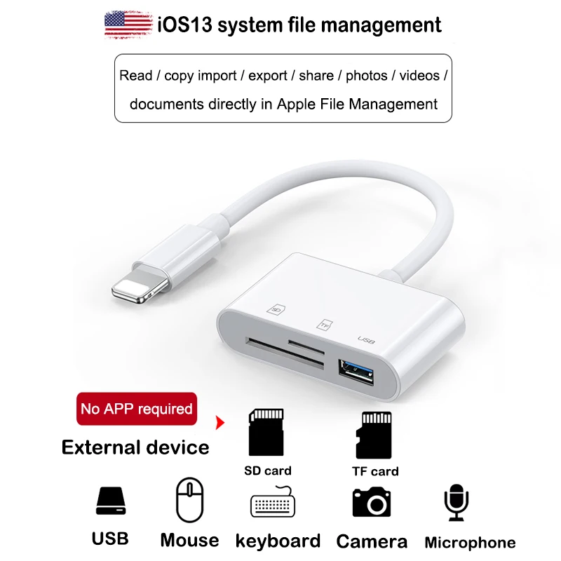 Устройство для чтения SD-и TF-карт 3 в 1 | Мобильные телефоны и аксессуары