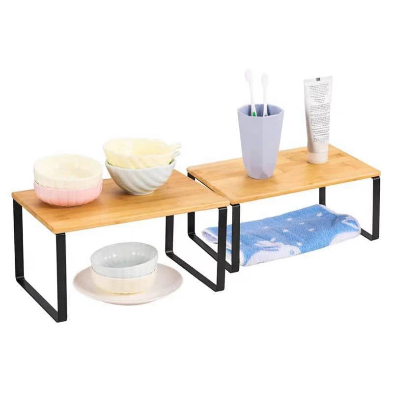 

2Pcs Storage Rack Closet Shelf Dish Drying Rack Spice Jars Holder Seasoning Bottles Shelves Spice Rack Kitchen Organizer