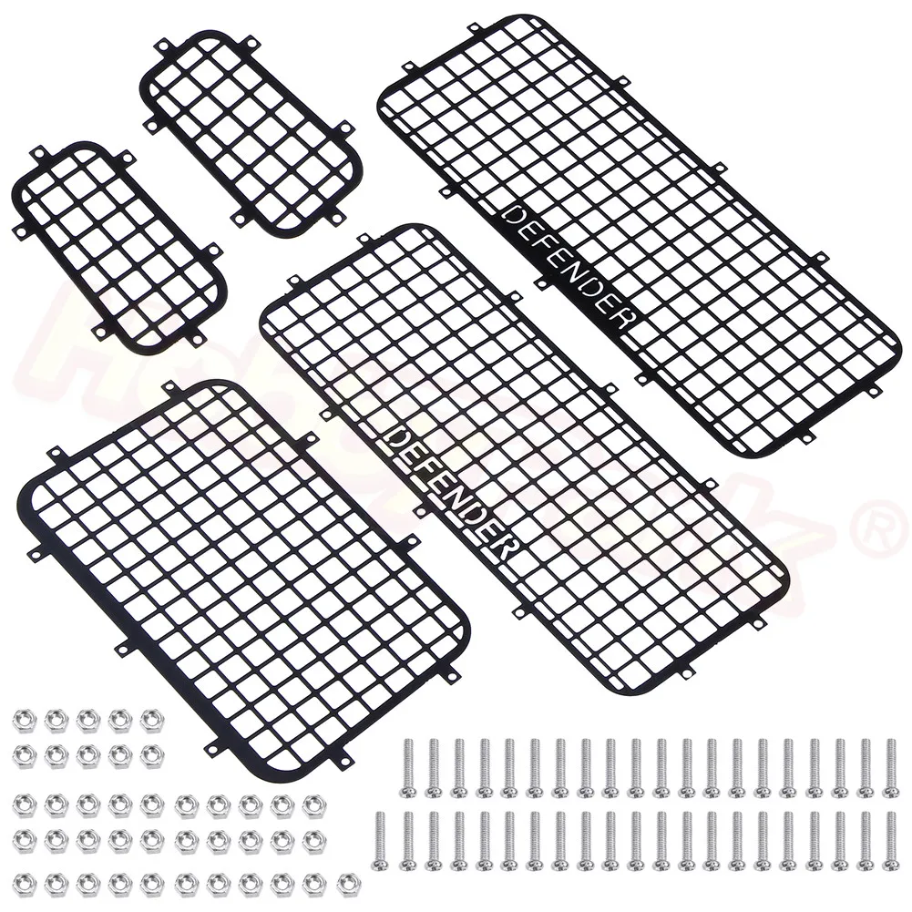 5 шт. TRX4 металлическая сетка для окна защитная с логотипом 1/10 радиоуправляемого