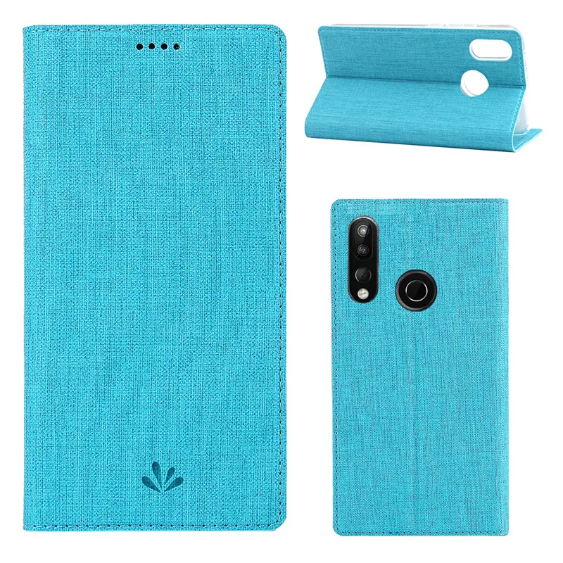 Для htc Desire 19+ чехол Desire 19 Plus роскошный автоматический магнитный тканевый чехол из искусственной кожи с текстурой