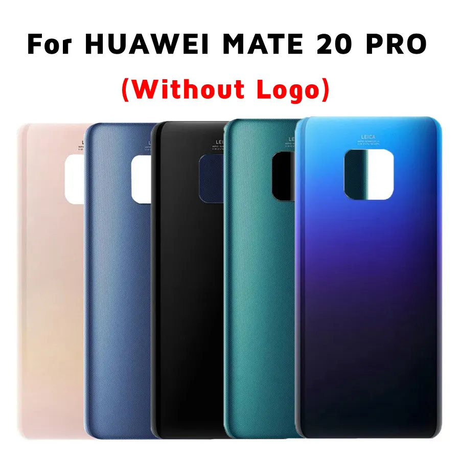 

Новинка, Крышка батарейного отсека для Huawei Mate 20 Pro, Задняя стеклянная панель Mate20 Pro, корпус заднего корпуса + объектив камеры для Huawei Mate 20 Pro