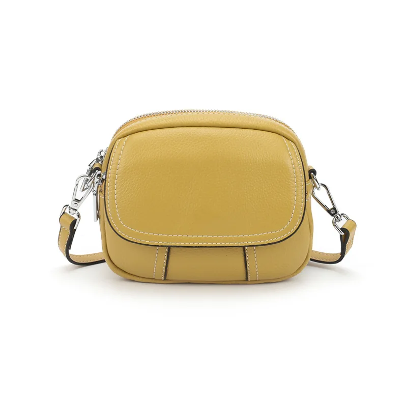 

Real Cowhide Bag For Women 2020 Genuine Leather Mini Bag Women Small Shoulder Bag Casual Crossbody bags Fashion Ladies Bag