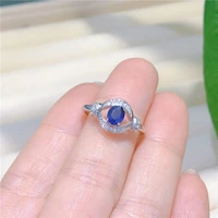 the new 925 silver inlaid natural sapphire ring womens jewelry the party must bring jewelry highlighting the temperament