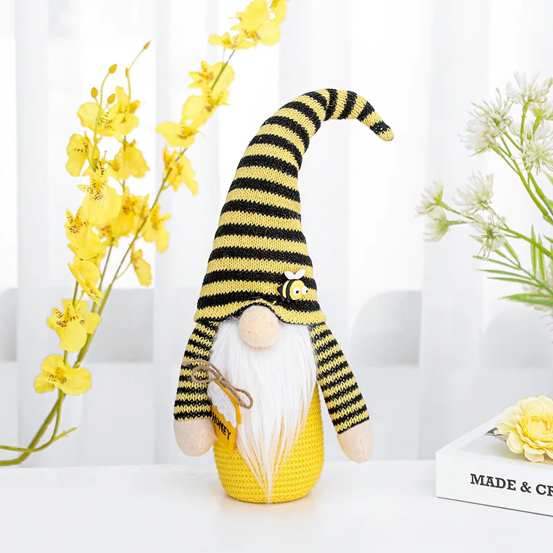 Nordic &quotшмель&quot &quotв полоску гном лимон Безликий куклы елка с орнаментом кукла