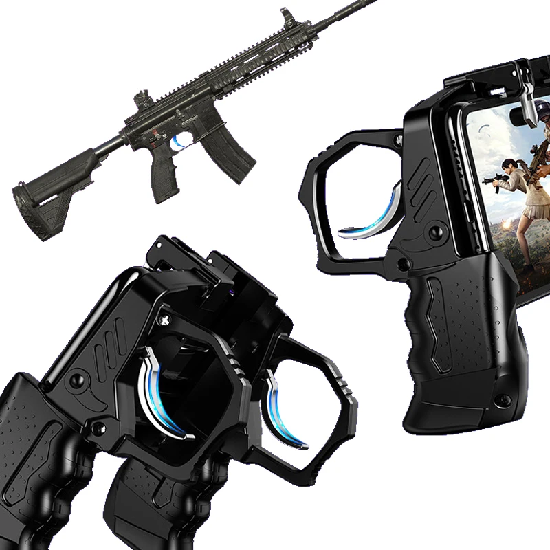 Игровой контроллер K21 PUBG, джойстик, металлическая кнопка пуска, кнопка для стрельбы, противопожарная ручка, геймпад для iPhone, Android, мобильного телефона