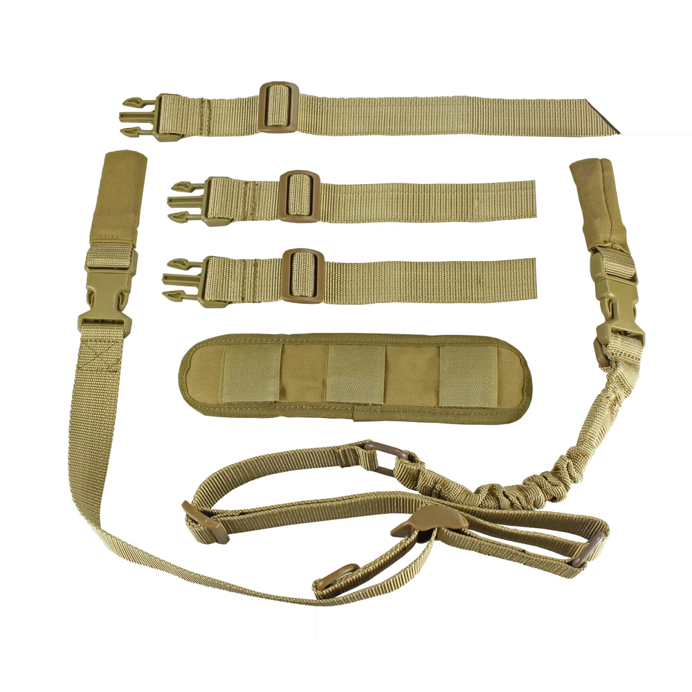 

Tactical 2 Points Gun Sling Shoulder Strap Rifle Sling Strap with Shoulder Pad Adjustable Gun Strap Padded Hunting Accessories