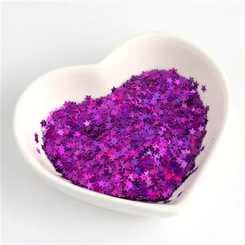 laser purple Экологичный ПЭТ 3 мм ультратонкая звезда блестка для ногтей Смешанная голографическая Лазерная Серебряная блестящая пайетки для рукоделия украшения ногтей 8 г - Цвет: laser purple
