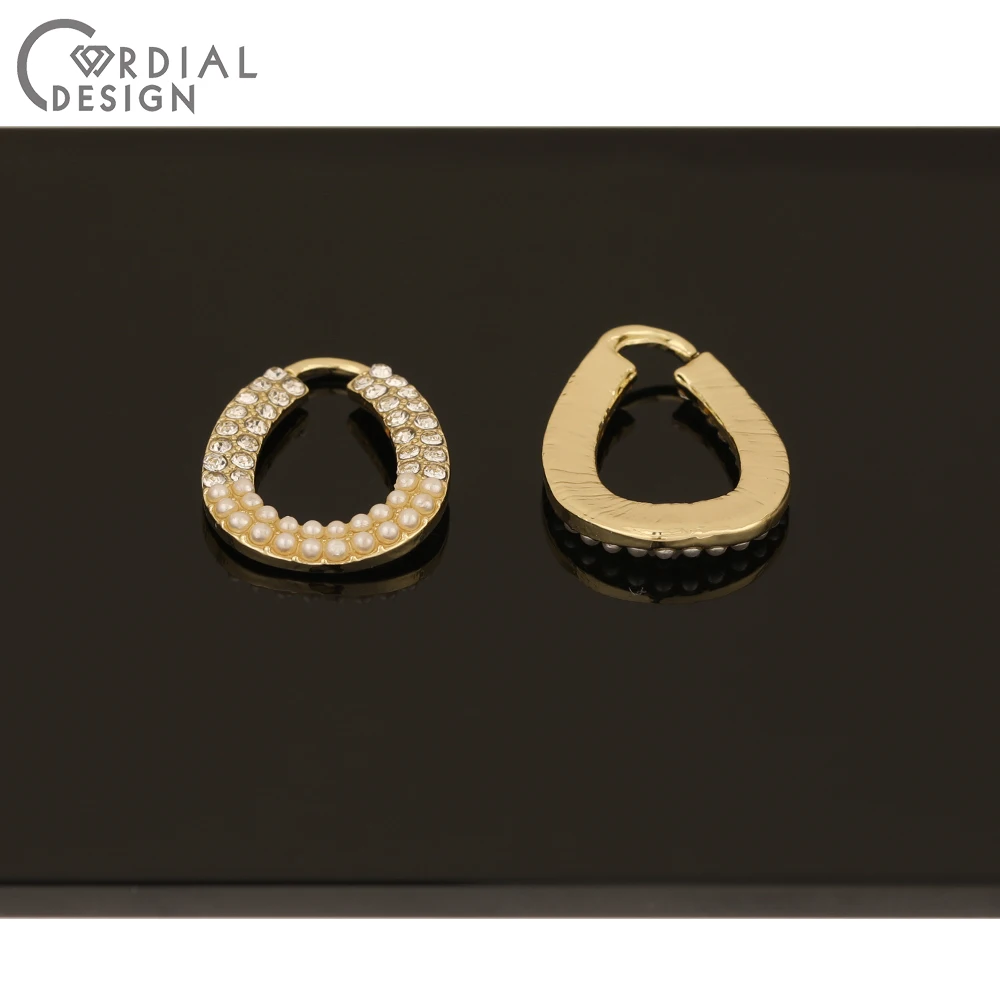 

Cordial Design 50Pcs 16*23MM Jewelry Accessories/Imitation Pearl/Oval Waterdrop Shape/DIY Making/Pendants/Rhinestone Charms