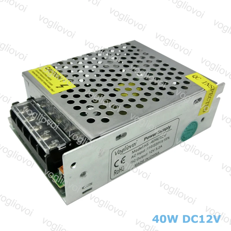 Vogliovoi Трансформаторы освещения 110V 220V к DC 12V 3.2A CCTV Блок питания светодиодной ленты