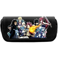 anime fairy tail pencil case make up cosmetic bag stationery box students school pen pencile pouch bags gift