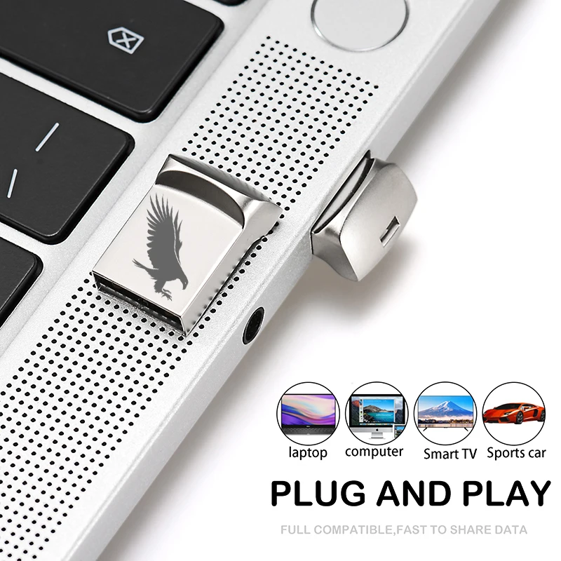 JASTER Silver Metal Mini Portable USB Super Micro Pen Drive 128GB 32GB 16GB 8GB 4GB Black Waterproof External Storage | Компьютеры и