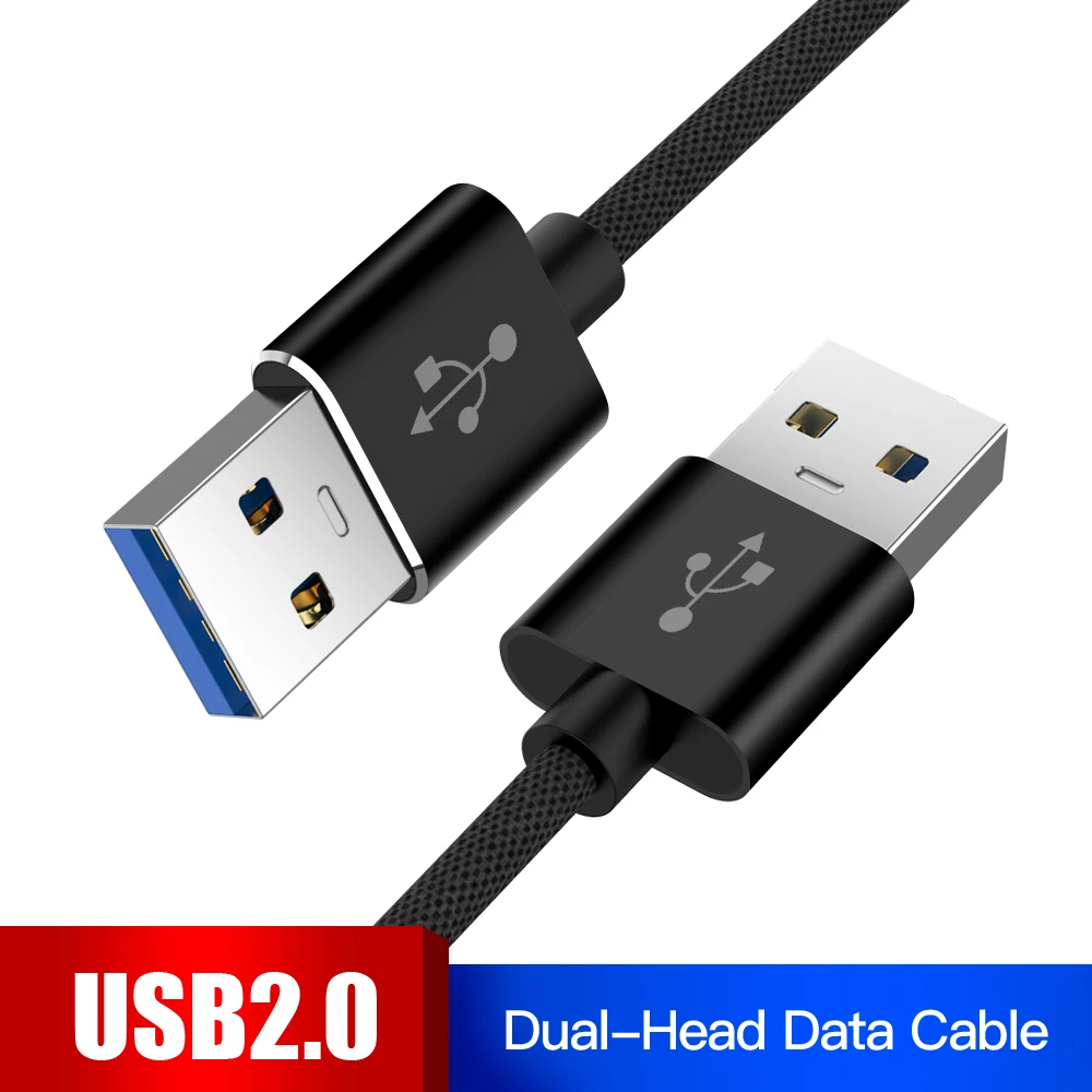 Удлинительный Кабель USB 2,0 двойной Тип к Тип для передачи данных, кабель, шнур синхронизации 5 Гбит/с супер Скорость для радиатора USB2.0 Удлинительный кабель передачи данных